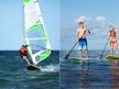 Surfen, Stand-Up Paddling vor Warnemünde